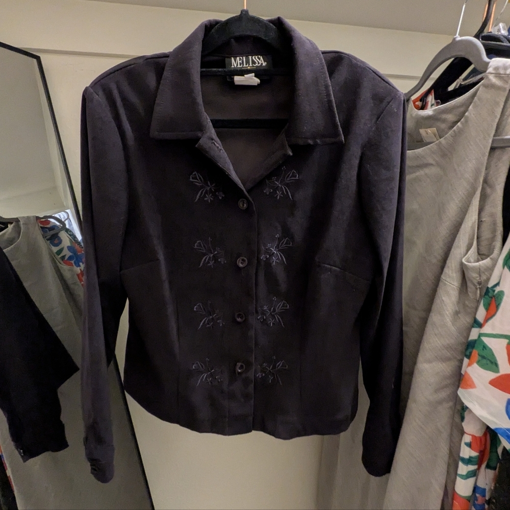 Vintage Black Blazer 10p